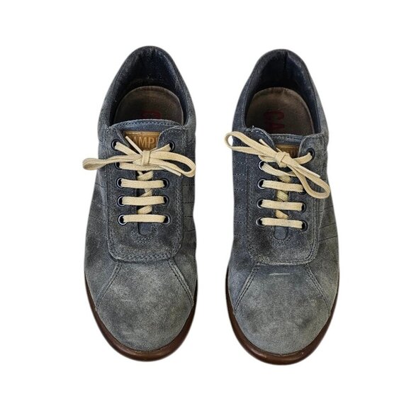 CAMPER Mens Pelotas Suede Sneakers, Blue, Size 41 US 8 - Picture 10 of 10